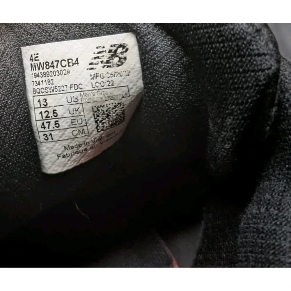 New Balance 847 V4 Men's Size 13 Walking Running Comfort Shoes MW847CB4 Black